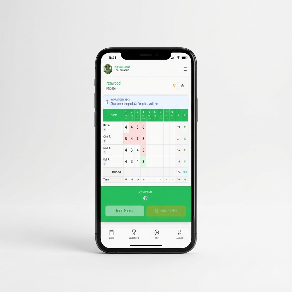 Sticky Player Scoring Grid